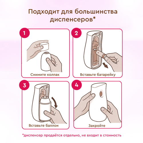 Баллон сменный для освежителя воздуха БРЕФ Ароматы СПА Роскошь, автоматический, 250мл, детальное фото