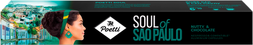 Кофе капсульный POETTI Soul of Sao Paulo, 10кап, детальное фото