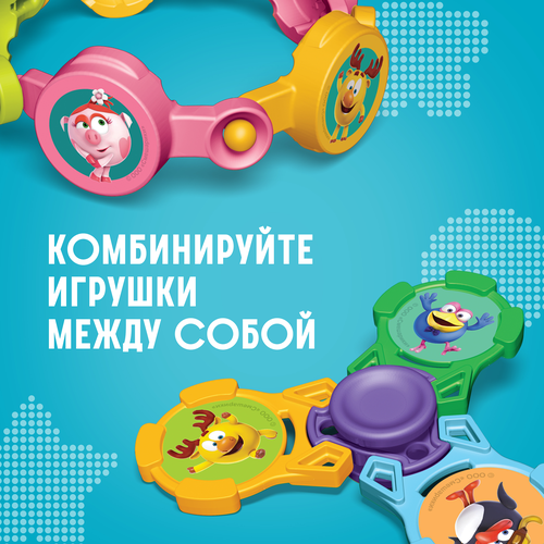 Яйцо шоколадное KINDER Смешарики, из молочного шоколада, с сюрпризом, 20г, фото