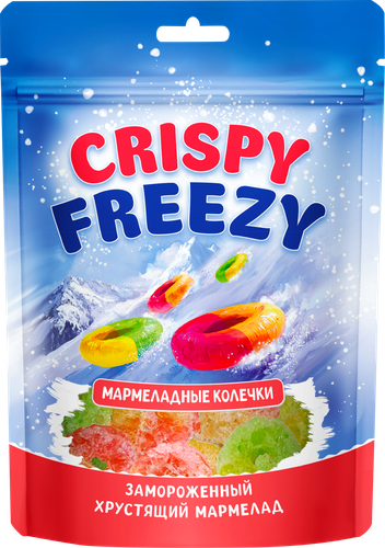 Мармелад жевательный FRESHBOX Crispy Freezy колечки, сублимированный, 45г, картинка