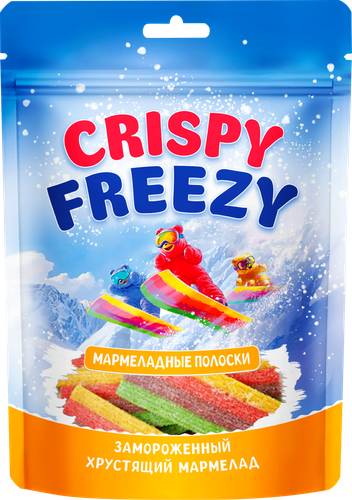 Мармелад жевательный FRESHBOX Crispy Freezy полоски, сублимированный, 85г, картинка