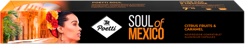 Кофе капсульный POETTI Soul of Mexico, 10кап, крупный план