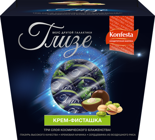 Конфеты ГЛИЗЕ Фисташка, 150г, детальное фото