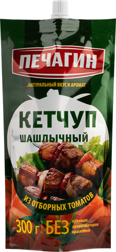 Кетчуп ПЕЧАГИН Шашлычный, 1-я категория, 300г, изображение