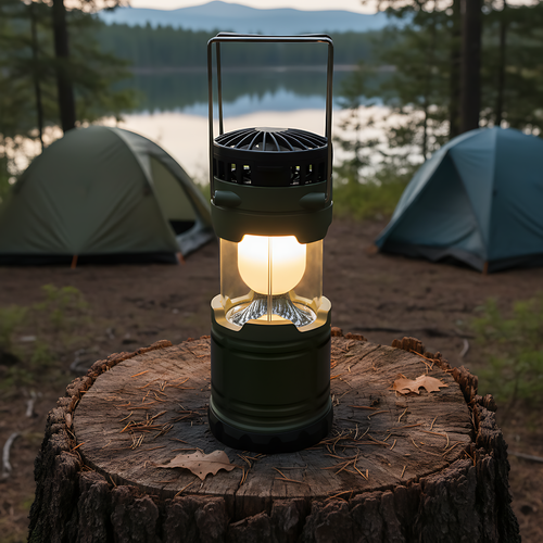 Фонарь кемпинговый ACTIWELL 11,8х7см, с вентилятором, Арт. WK024521, изображение