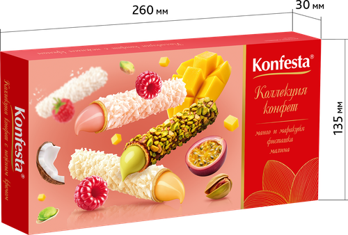 Конфеты KONFESTA Ассорти глазированные, 150г, детальное фото