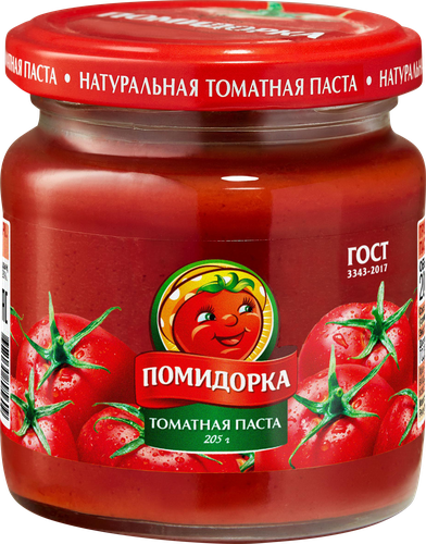 Паста томатная ПОМИДОРКА, 200мл, вид
