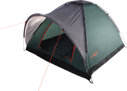 Палатка 3-местная ACTIWELL 210x210x130см, с антимоскитной сеткой, Арт. LEN-2506003, фото
