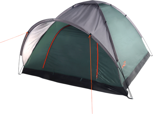 Палатка 3-местная ACTIWELL 210x210x130см, с антимоскитной сеткой, Арт. LEN-2506003, вид
