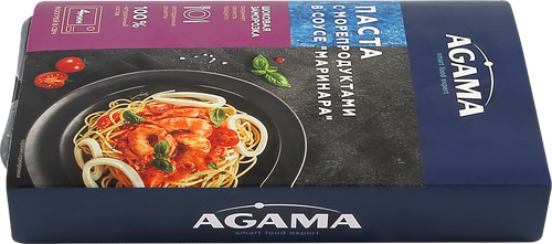 Паста AGAMA с морепродуктами в соусе Маринара, 250г, картинка
