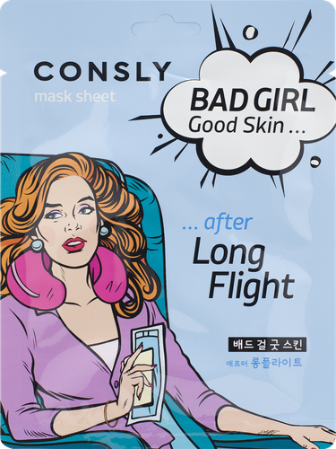 Маска тканевая для лица CONSLY Bad Girl после активного шопинга, 23мл, вид