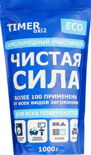 Очиститель кислородный для всех поверхностей TIMER Чистая сила, 1000г, фотография