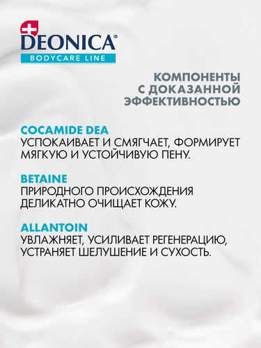 Гель-крем для душа DEONICA Питание нежности, 750мл, картинка