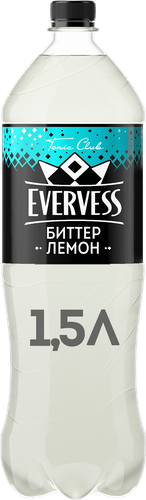 Напиток EVERVESS Тоник Биттер Лемон сильногазированный, 1.5л, изображение
