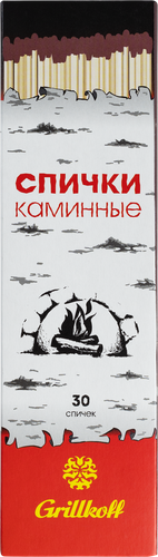 Спички GRILLKOFF Каминные 21см, 30шт, крупный план