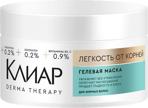 Маска для волос КЛИАР Легкость от корней, гелевая, 300мл, детальное фото