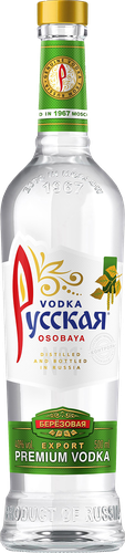 Водка РУССКАЯ Особая Березовая 40%, 0.5л, изображение