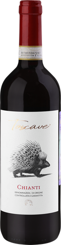 Вино TOSCAVE Chianti красное сухое, 0.75л, крупный план