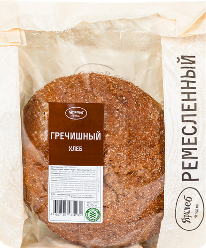 Хлеб ЯРХЛЕБ Гречишный, 350г, крупный план