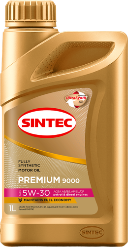 Масло моторное SINTEC Premium 9000 5W-30 A5/B5 SL/CF, 1л, вид