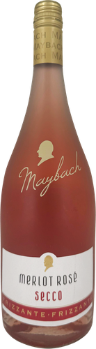 Вино игристое МАЙБАХ Зекко Мерло Фризанте жемчужное розовое полусухое, 0.75л