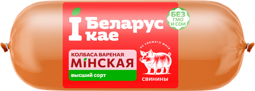 Колбаса вареная IБЕЛАРУСКАЕ Минская, 400г, картинка