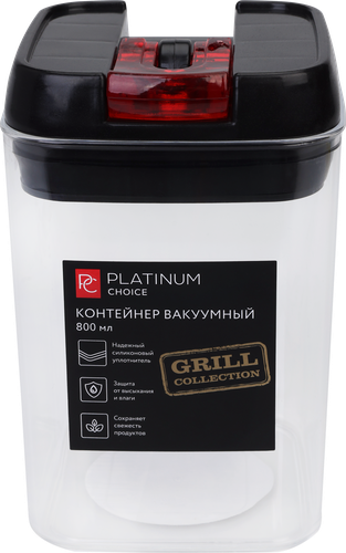 Банка для хранения HOMECLUB вакуумная с крышкой, 800мл, Арт. cv-pc-800, детальное фото