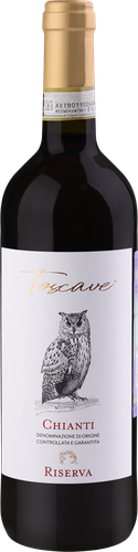 Вино TOSCAVE Chianti Riserva выдержанное сортовое красное сухое, 0.75л, картинка