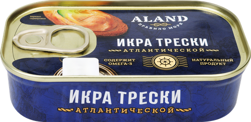 Икра трески Атлантической ALAND пробойная, 120г, детальное фото