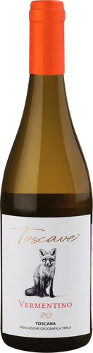 Вино TOSCAVE Vermentino сортовое белое сухое, 0.75л, крупный план