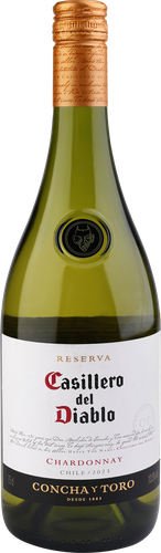 Вино CASILLERO DEL DIABLO Совиньон Блан сортовое ординарное белое сухое, 0.75л, крупный план