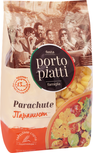Макароны PORTO PIATTI Парашют, группа А высший сорт, 400г, детальное фото