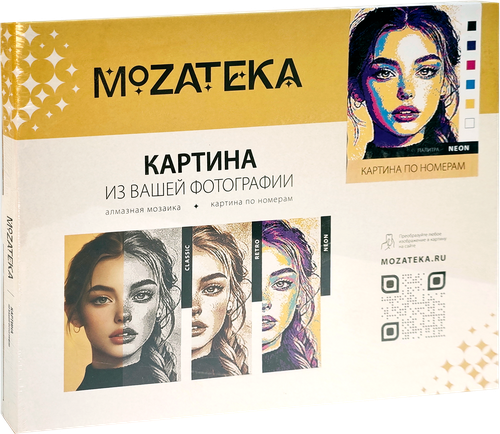 Картина по номерам MOZATEKA Neon по фотографии, 40х50см, изображение
