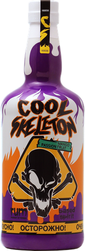 Напиток спиртной COOL SKELETON Ромовый Манго-Маракуйя 37,5%, 0.7л, крупный план