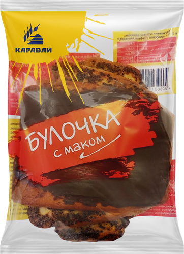 Сдоба КАРАВАЙ с маком, 85г, детальное фото