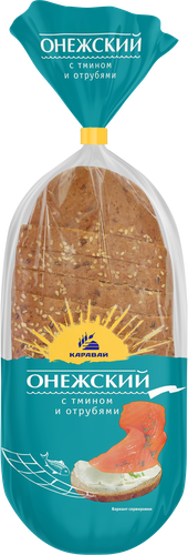 Хлеб КАРАВАЙ Онежский с тмином и отрубями, в нарезке, 250г, картинка