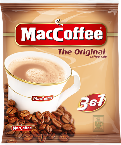 Напиток кофейный растворимый MACCOFFEE Original 3в1, 25пак, картинка