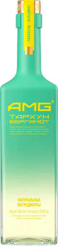 Настойка АМГ Тархун-Бергамот 35%, полусладкая, 0.5л, изображение