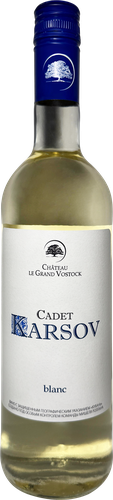 Вино CHATEAU LE GRAND VOSTOCK Российское Каде Карсов белое сухое, 0.75л