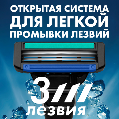 Кассеты сменные для станка ZOLLIDER Evolution PRO, 3 лезвия, 2шт, вид