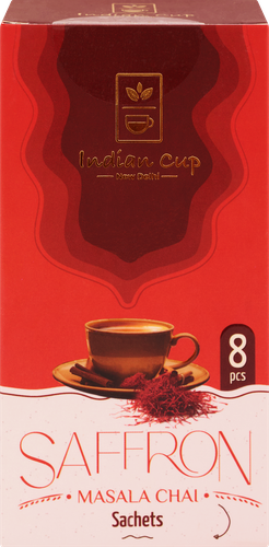 Чай растворимый INDIAN CUP Шафран Масала, 8пак, фотография