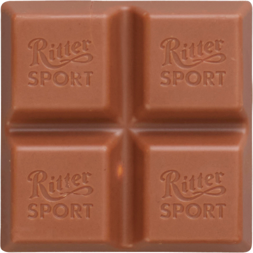 Шоколад молочный RITTER SPORT вафля и ореховый крем, 100г, вид