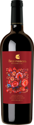 Вино ВЕДЕРНИКОВЪ Винодельня Долина Дона красное сухое, 0.75л, детальное фото