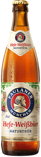 Пиво светлое PAULANER Weissbier нефильтрованное пастеризованное, 5,5%, 
0.5л