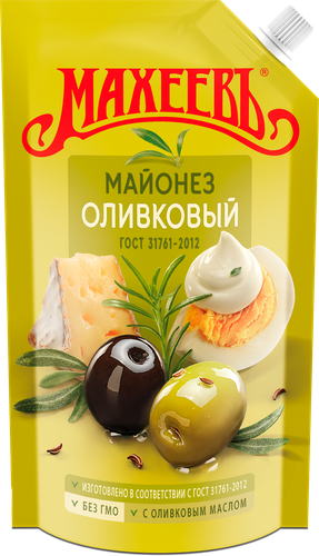 Майонез МАХЕЕВЪ Оливковый 67%, 400мл, фотография