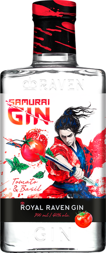 Джин ROYAL RAVEN Samurai Gin 40%, 0.7л