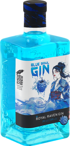 Джин ROYAL RAVEN Blue Soul 38%, 0.7л, фотография