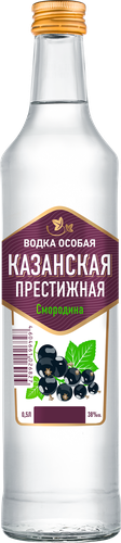 Водка КАЗАНСКАЯ Особая Престижная смородина 38%, 0.5л