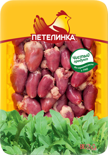 Сердце куриное ПЕТЕЛИНКА, 450г, крупный план