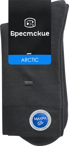 Носки мужские БРЕСТСКИЕ Arctic р. 25, 27, 29, темно-серые рис. 032/000, 
Арт. 14С2420, фото